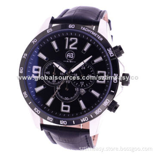Fashionable Watch with Stainless Steel Case, 5ATM Water-resistant